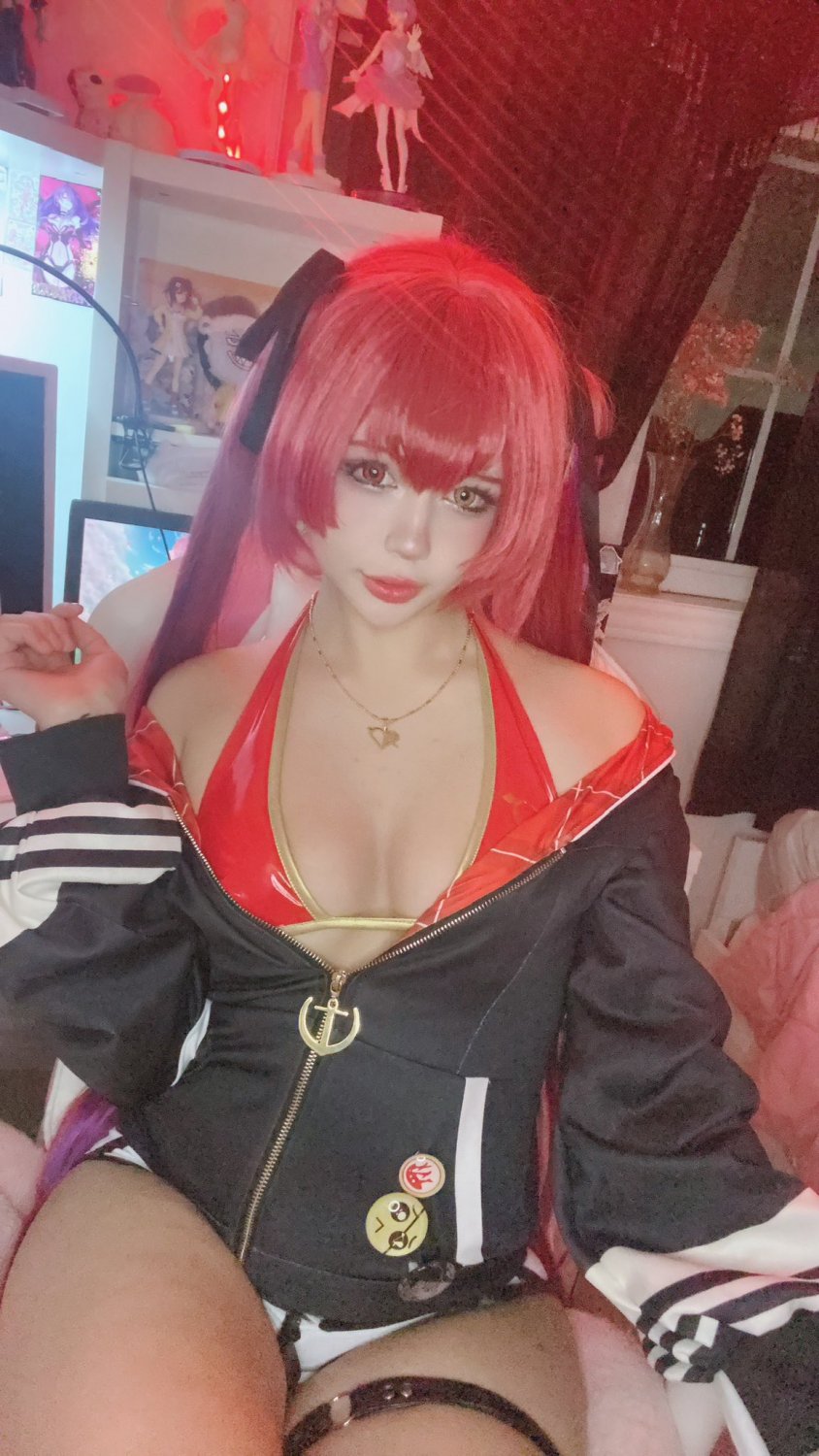 Marine Houshou Bathing Suit Tiktok Cosplay Cum Whore #PUdXYG7P